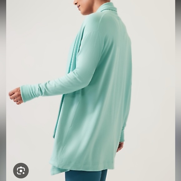 Athleta Pranayama Restore Wrap Aqua Size M - Picture 2 of 9